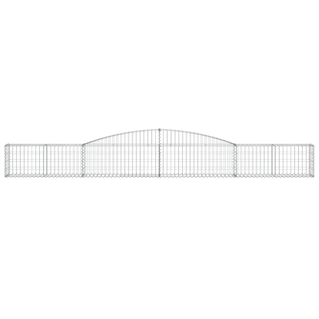 buet gabionkurv 400x30x40/60 cm galvaniseret jern
