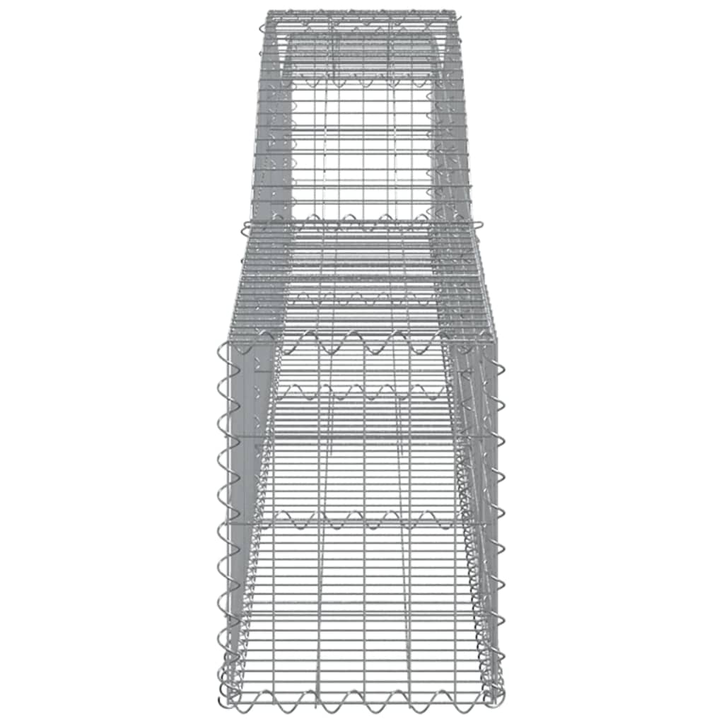 buet gabionkurv 400x30x40/60 cm galvaniseret jern