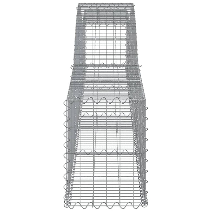 buet gabionkurv 400x30x40/60 cm galvaniseret jern