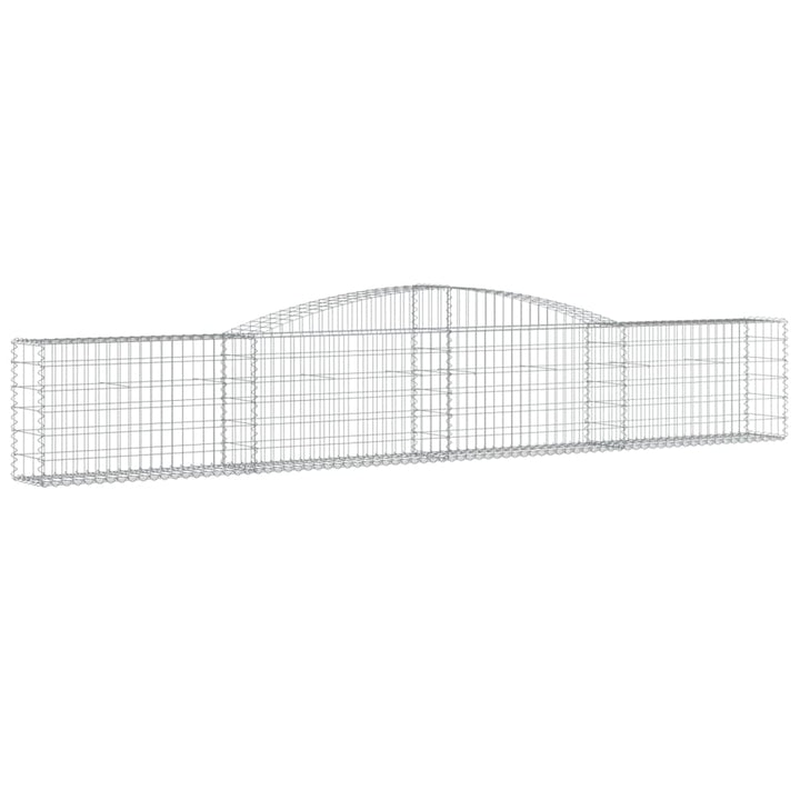 buet gabionkurv 400x30x60/80 cm galvaniseret jern
