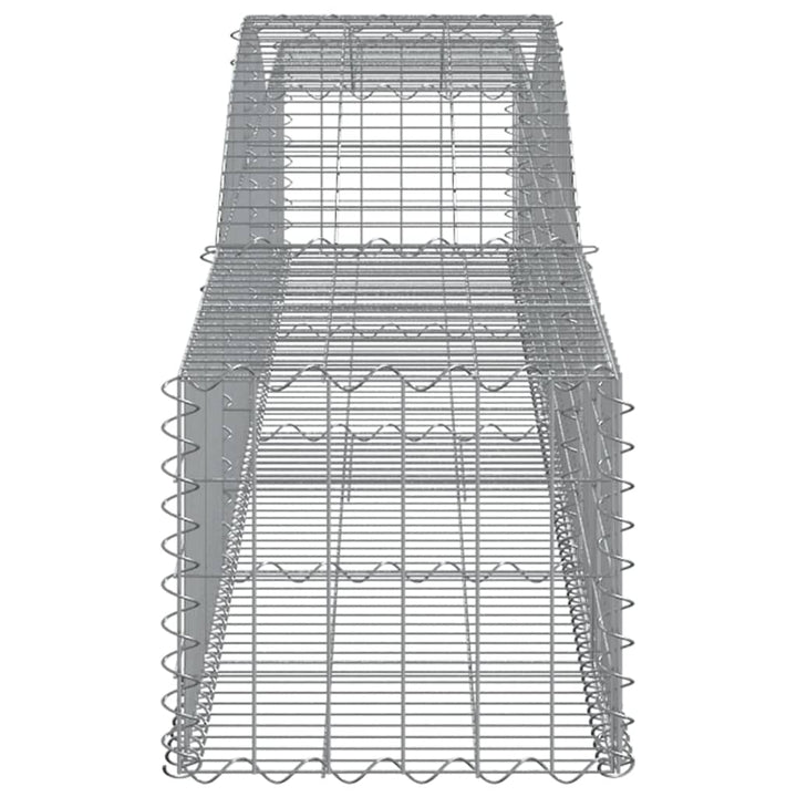 buet gabionkurv 400x50x40/60 cm galvaniseret jern