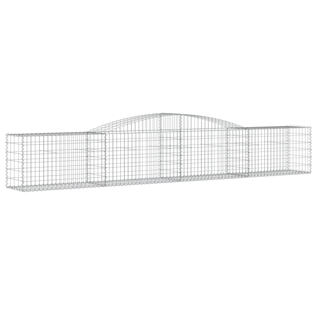 buet gabionkurv 400x50x60/80 cm galvaniseret jern