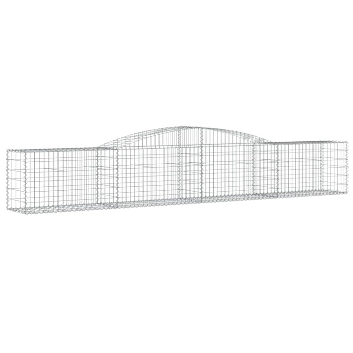 buet gabionkurv 400x50x60/80 cm galvaniseret jern