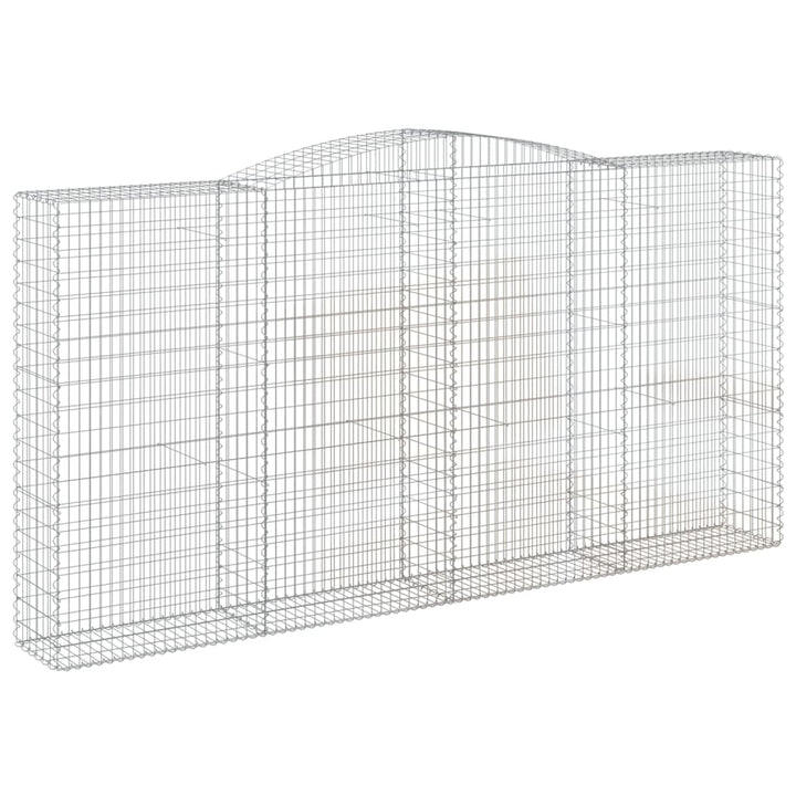 buet gabionkurv 400x50x200/220 cm galvaniseret jern