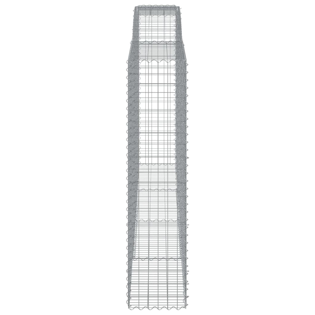 buet gabionkurv 400x50x200/220 cm galvaniseret jern