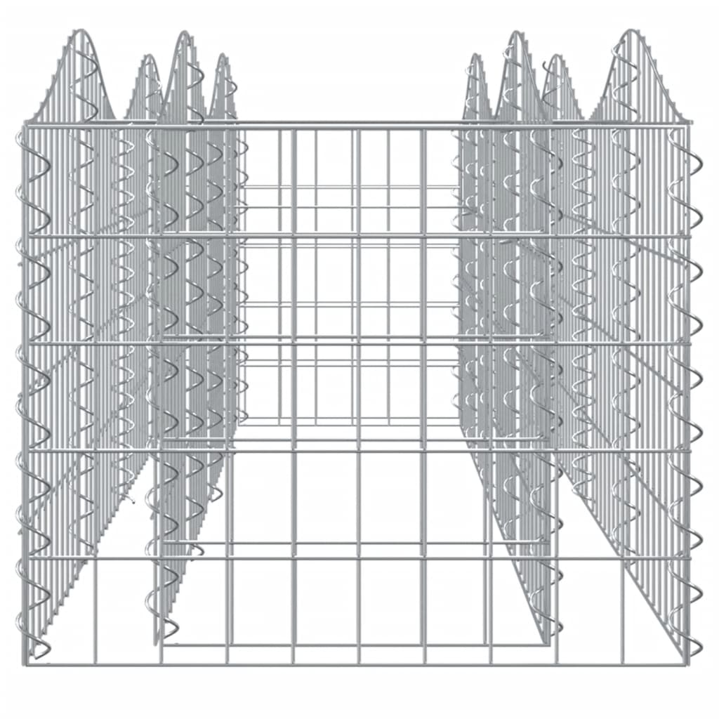 buet gabion-højbed 200x50x50 cm galvaniseret jern