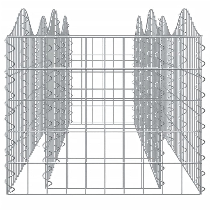 buet gabion-højbed 200x50x50 cm galvaniseret jern