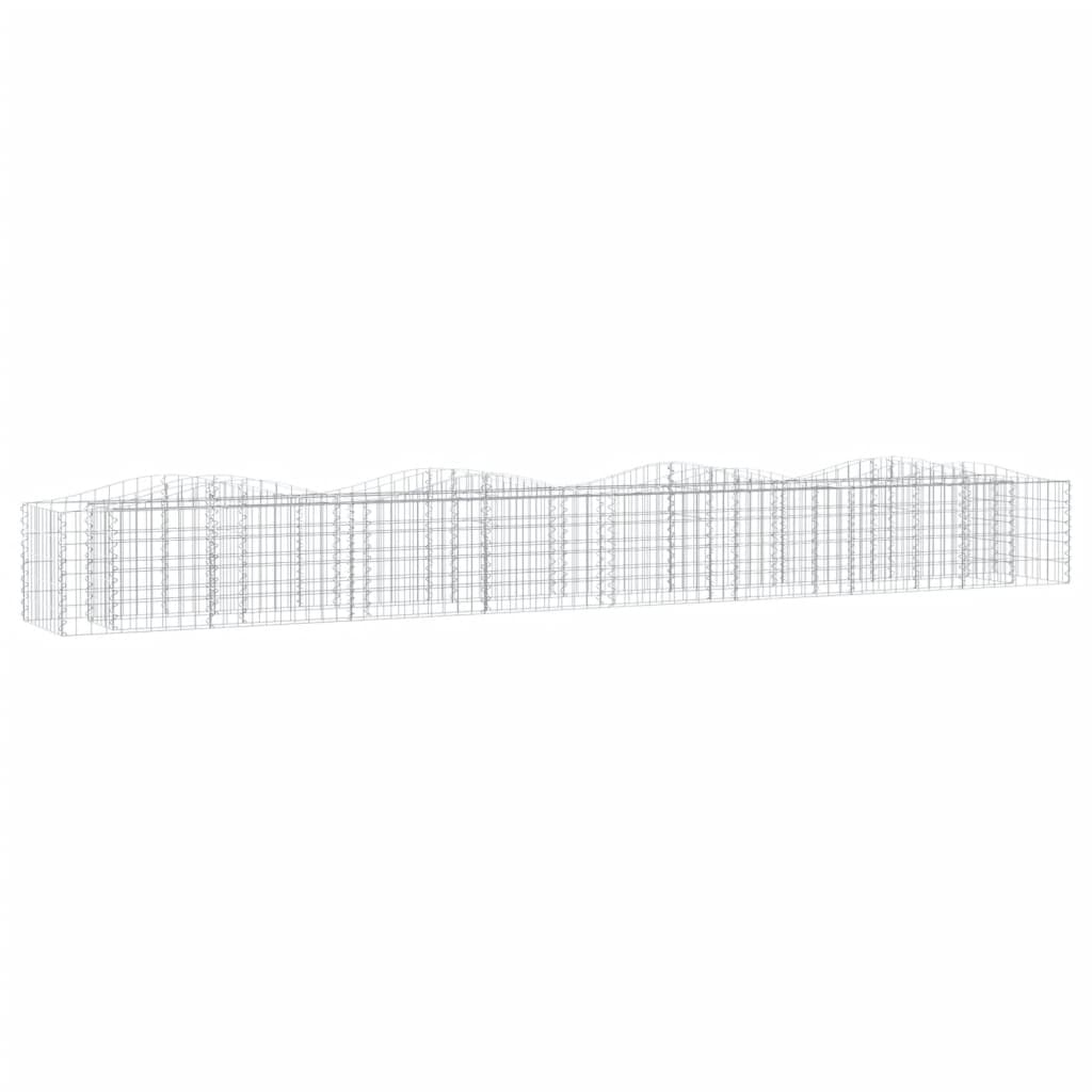 buet gabion-højbed 400x50x50 cm galvaniseret jern