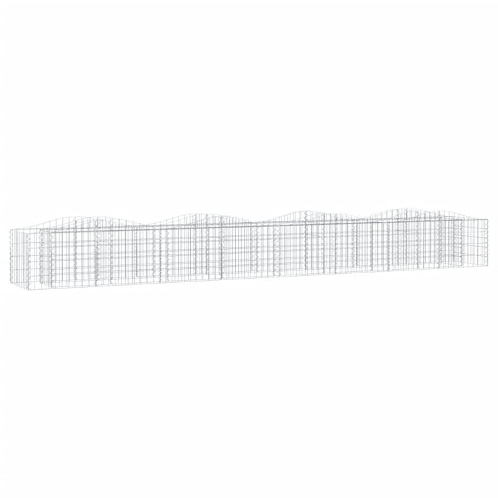 buet gabion-højbed 400x50x50 cm galvaniseret jern