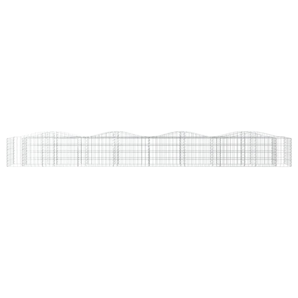 buet gabion-højbed 400x50x50 cm galvaniseret jern