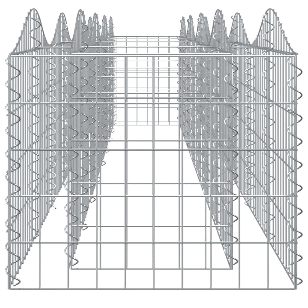 buet gabion-højbed 400x50x50 cm galvaniseret jern
