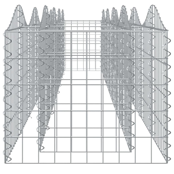 buet gabion-højbed 400x50x50 cm galvaniseret jern