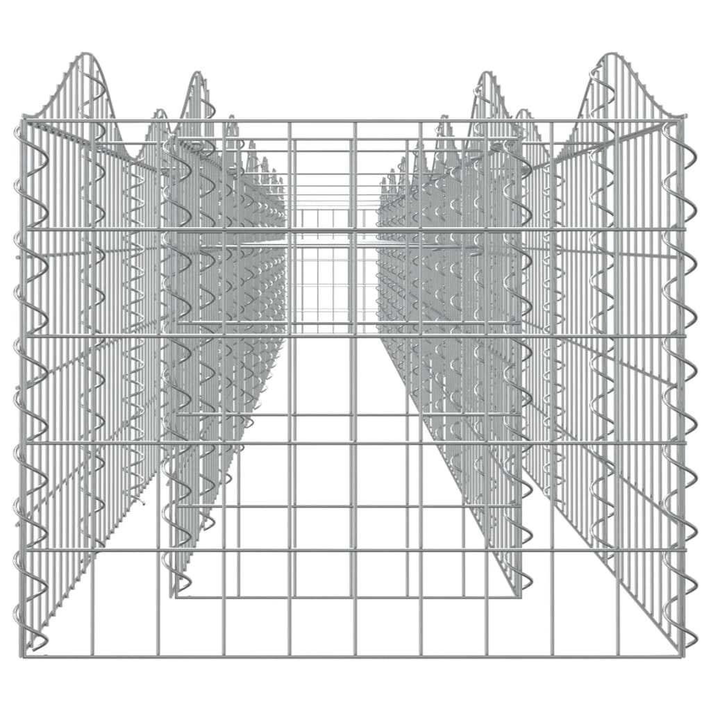 buet gabion-højbed 600x50x50 cm galvaniseret jern