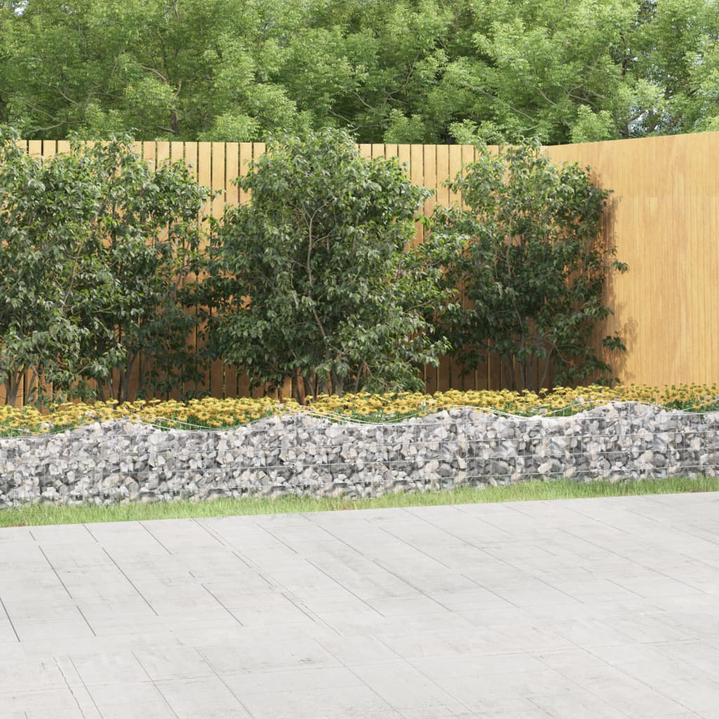 buet gabion-højbed 600x50x50 cm galvaniseret jern