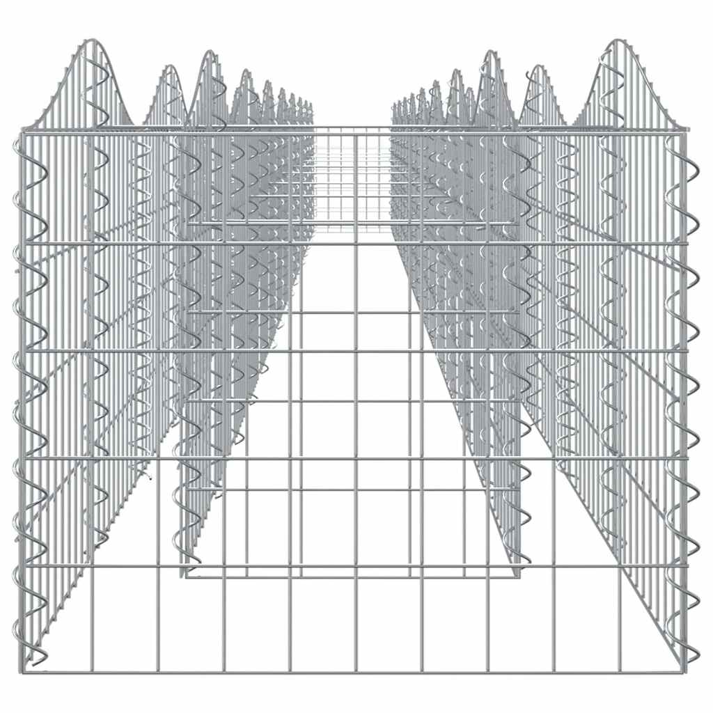 buet gabion-højbed 800x50x50 cm galvaniseret jern