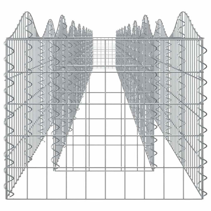 buet gabion-højbed 800x50x50 cm galvaniseret jern