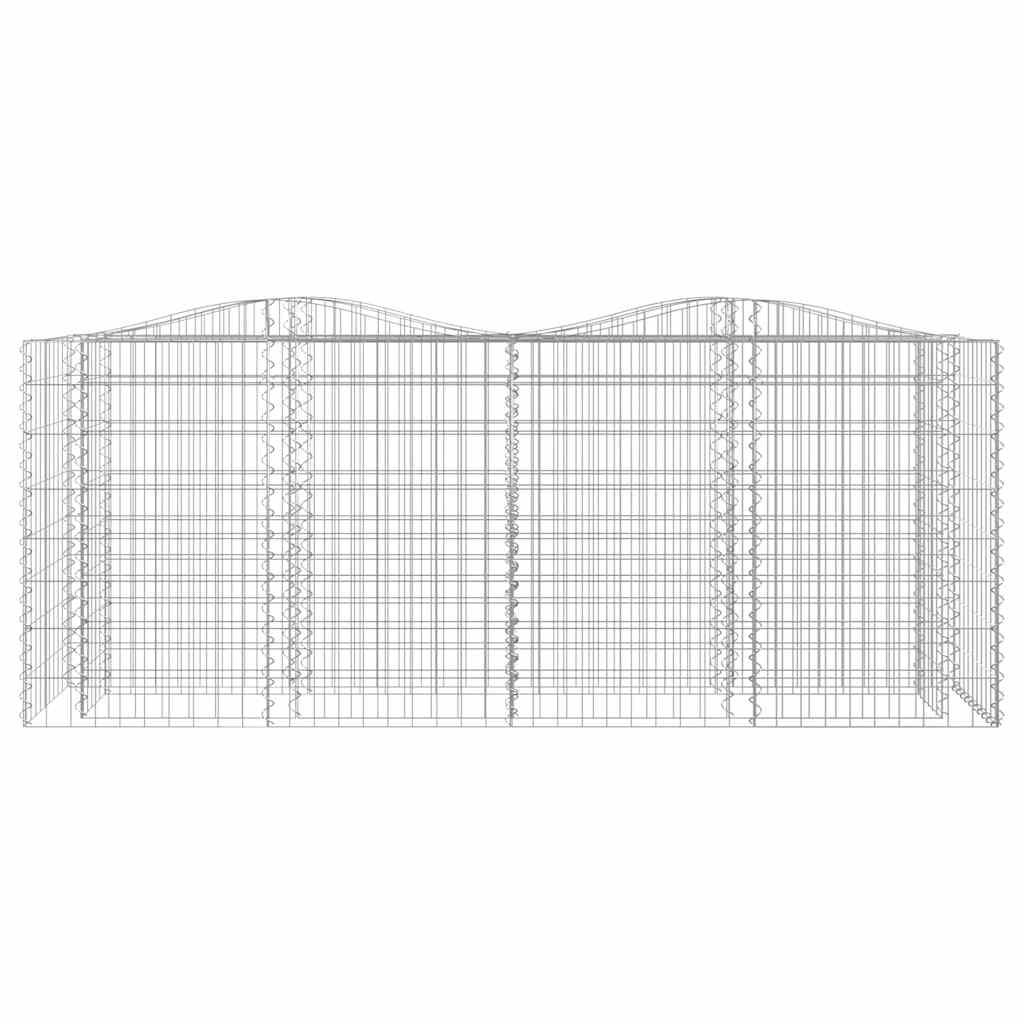 buet gabion-højbed 200x50x100 cm galvaniseret jern