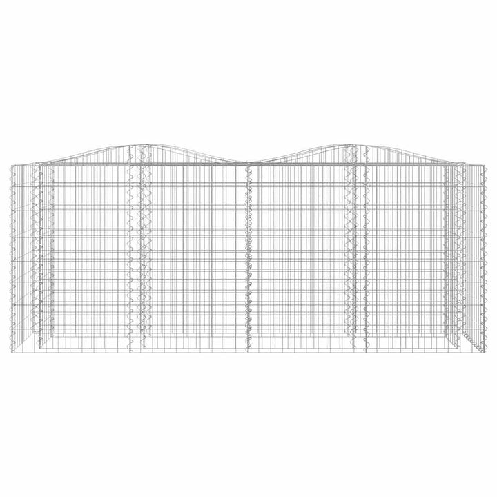 buet gabion-højbed 200x50x100 cm galvaniseret jern