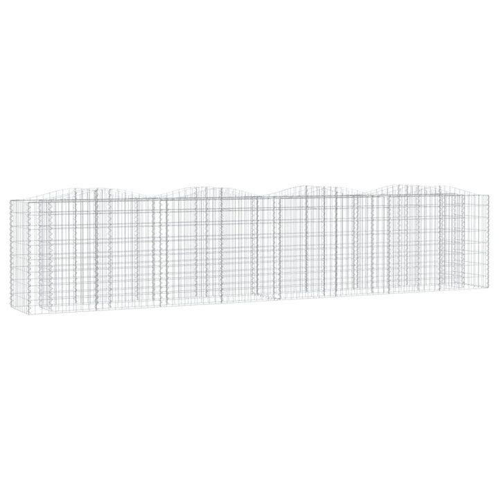 buet gabion-højbed 400x50x100 cm galvaniseret jern