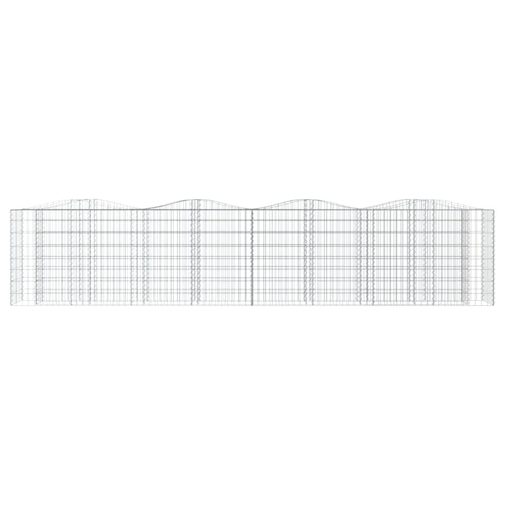 buet gabion-højbed 400x50x100 cm galvaniseret jern