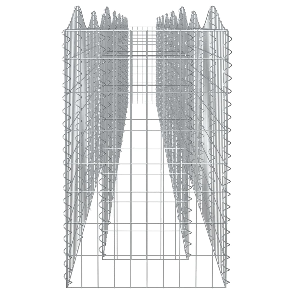 buet gabion-højbed 600x50x100 cm galvaniseret jern