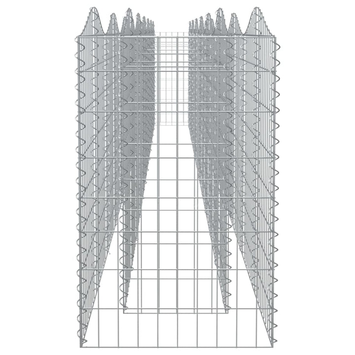 buet gabion-højbed 600x50x100 cm galvaniseret jern