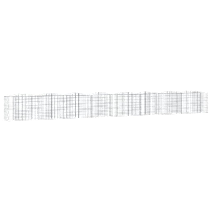 buet gabion-højbed 800x50x100 cm galvaniseret jern