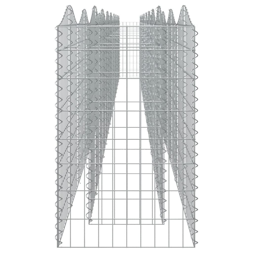 buet gabion-højbed 800x50x100 cm galvaniseret jern