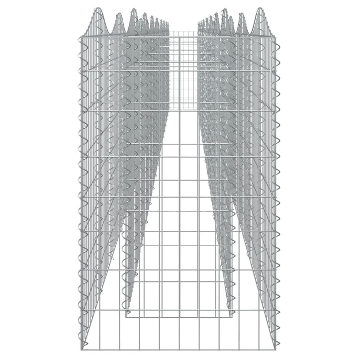 buet gabion-højbed 800x50x100 cm galvaniseret jern