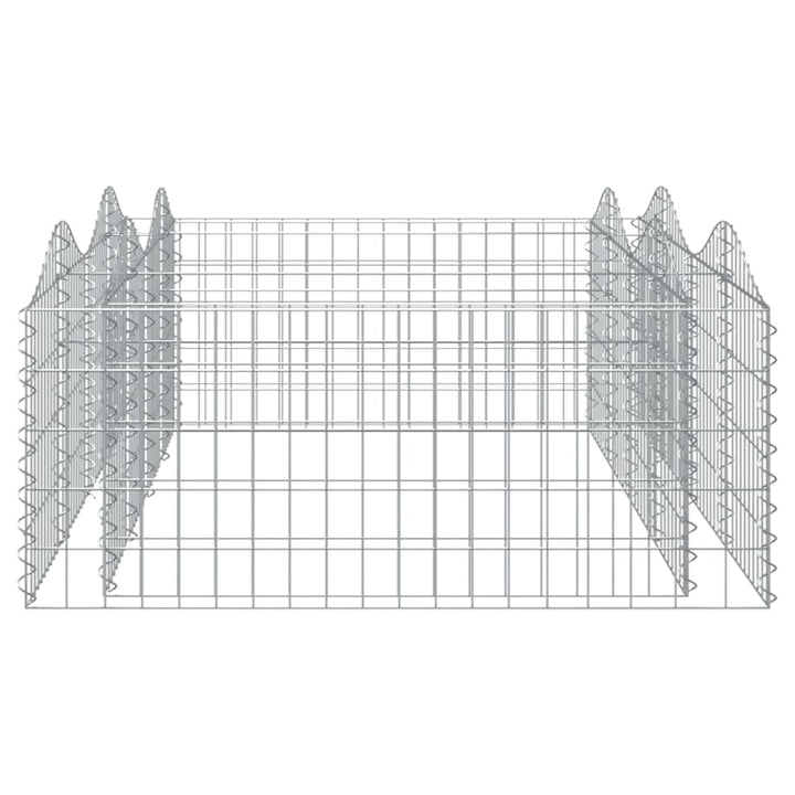 buet gabion-højbed 200x100x50 cm galvaniseret jern