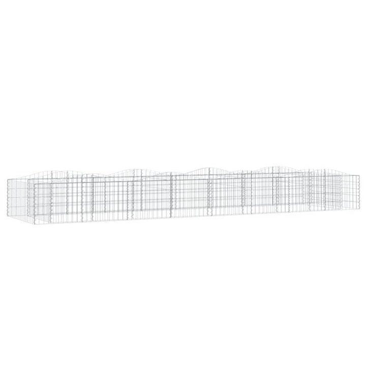 buet gabion-højbed 400x100x50 cm galvaniseret jern