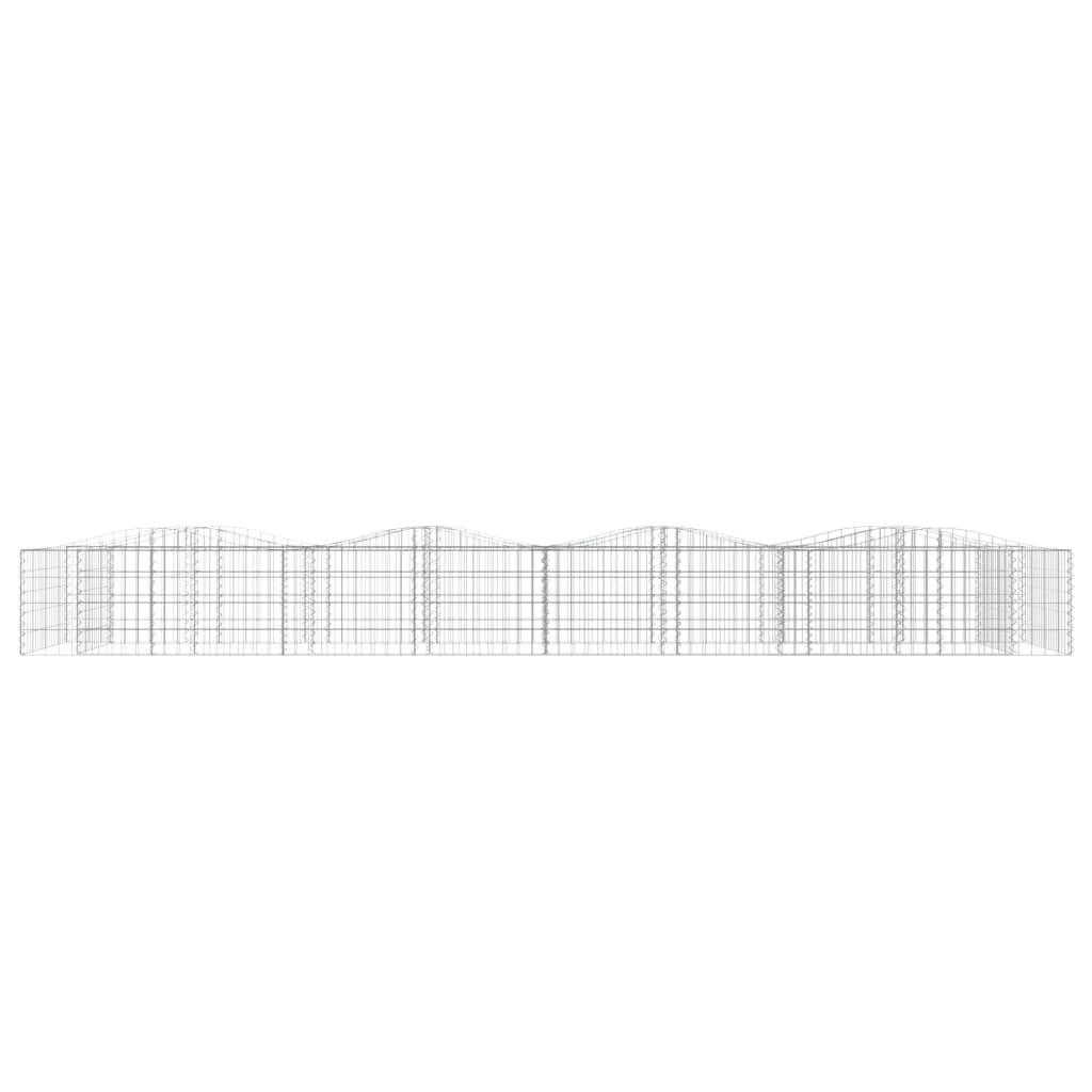 buet gabion-højbed 400x100x50 cm galvaniseret jern