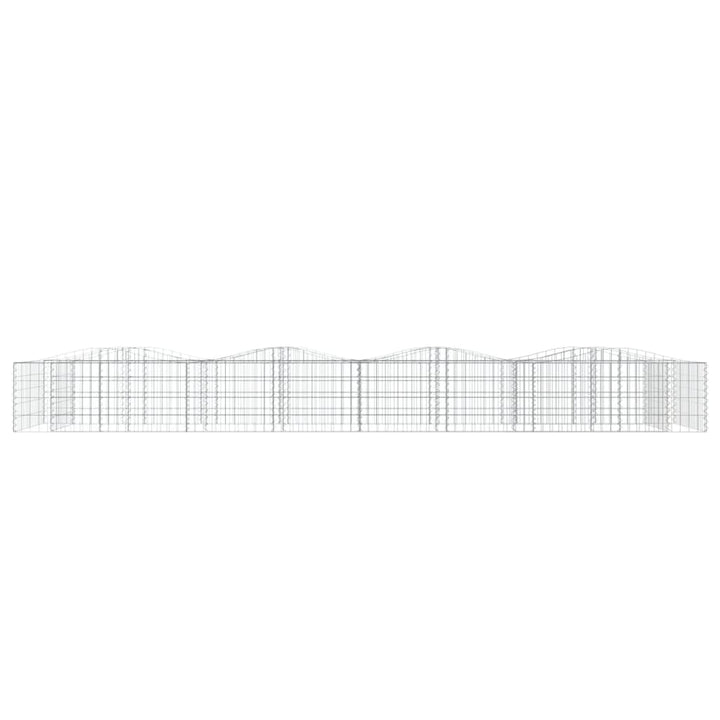buet gabion-højbed 400x100x50 cm galvaniseret jern