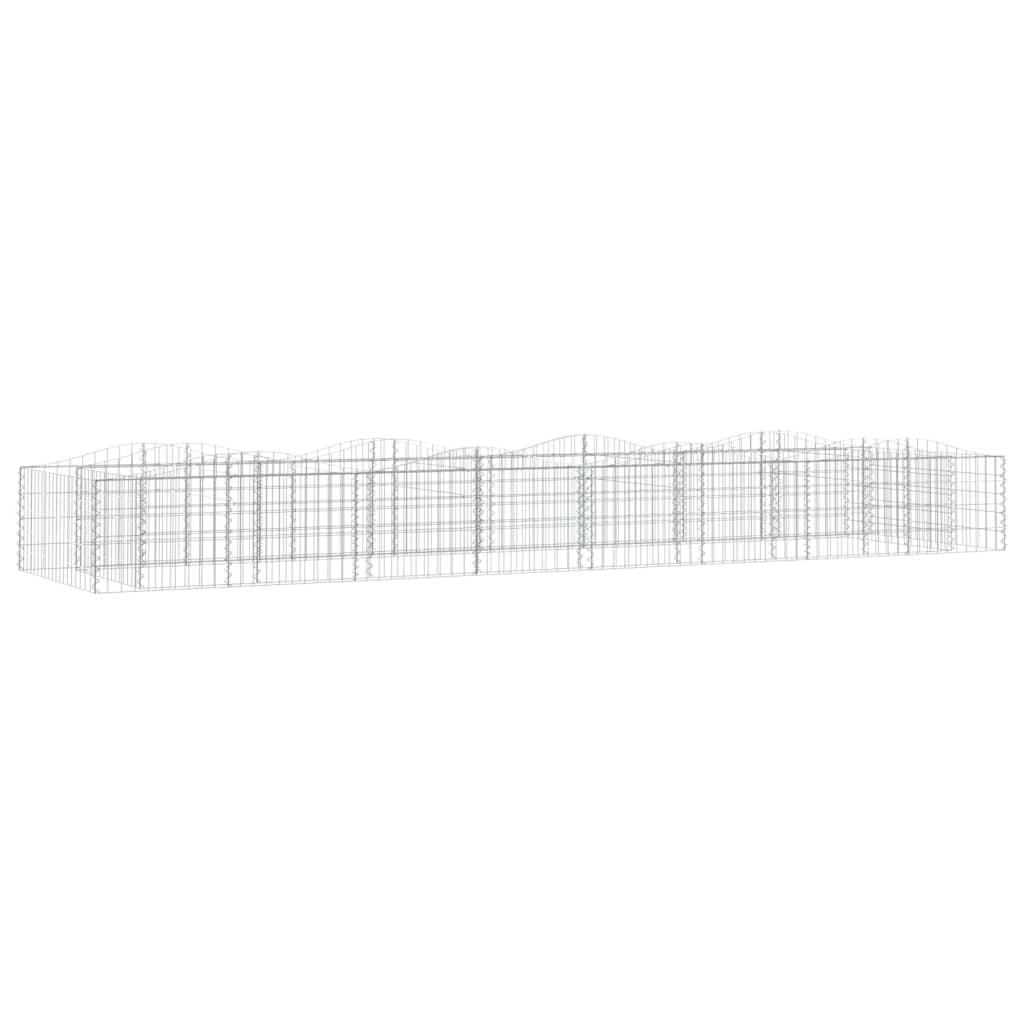 buet gabion-højbed 600x100x50 cm galvaniseret jern