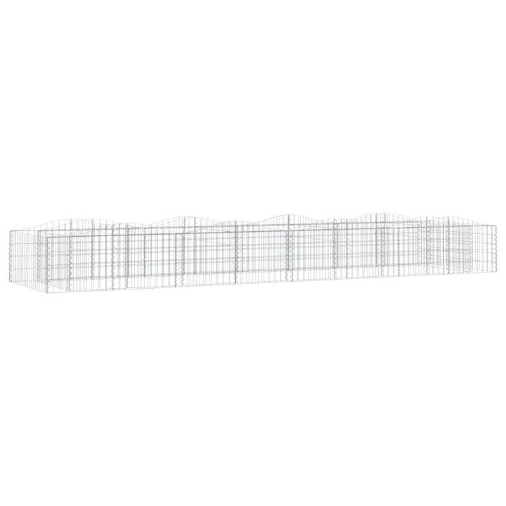 buet gabion-højbed 600x100x50 cm galvaniseret jern
