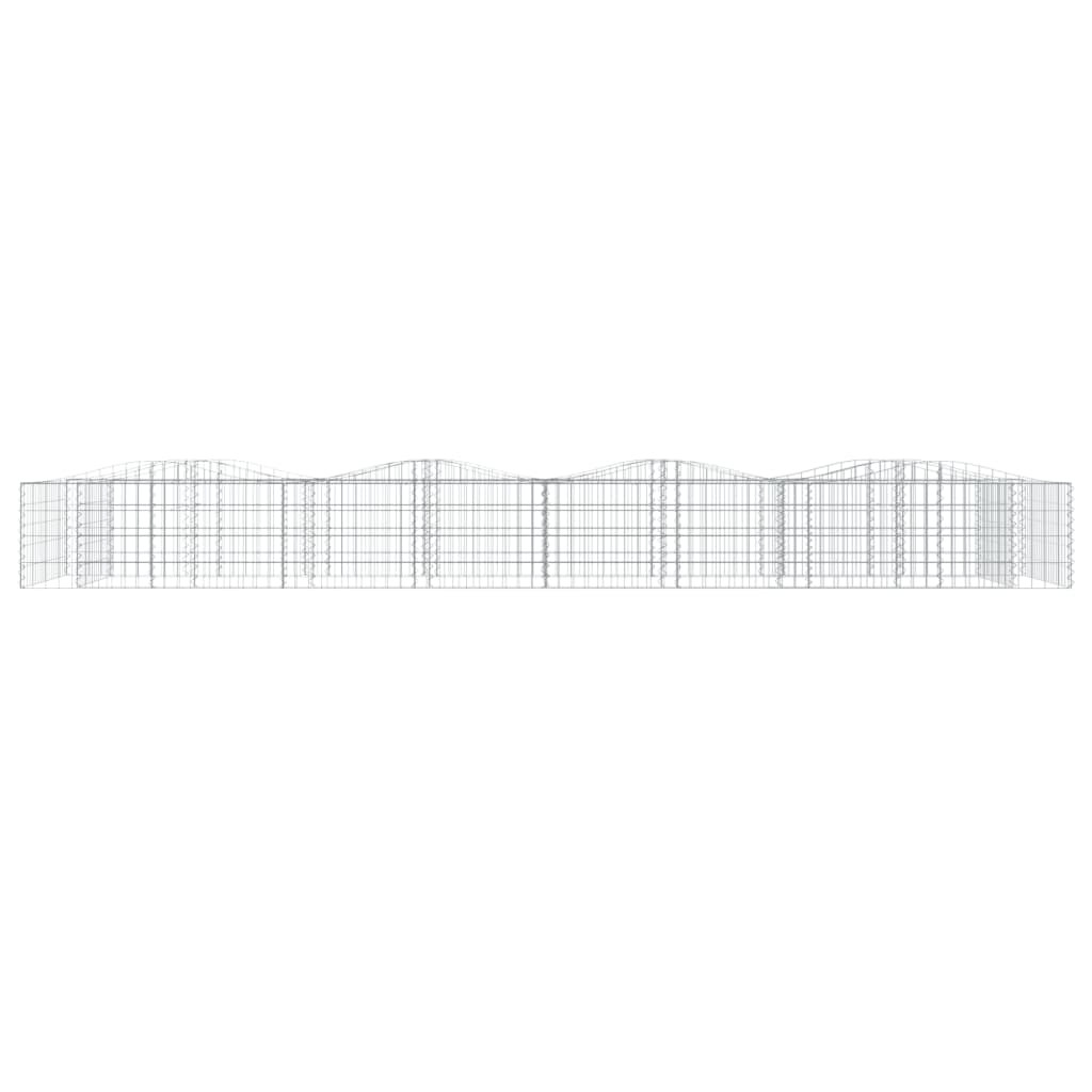 buet gabion-højbed 600x100x50 cm galvaniseret jern