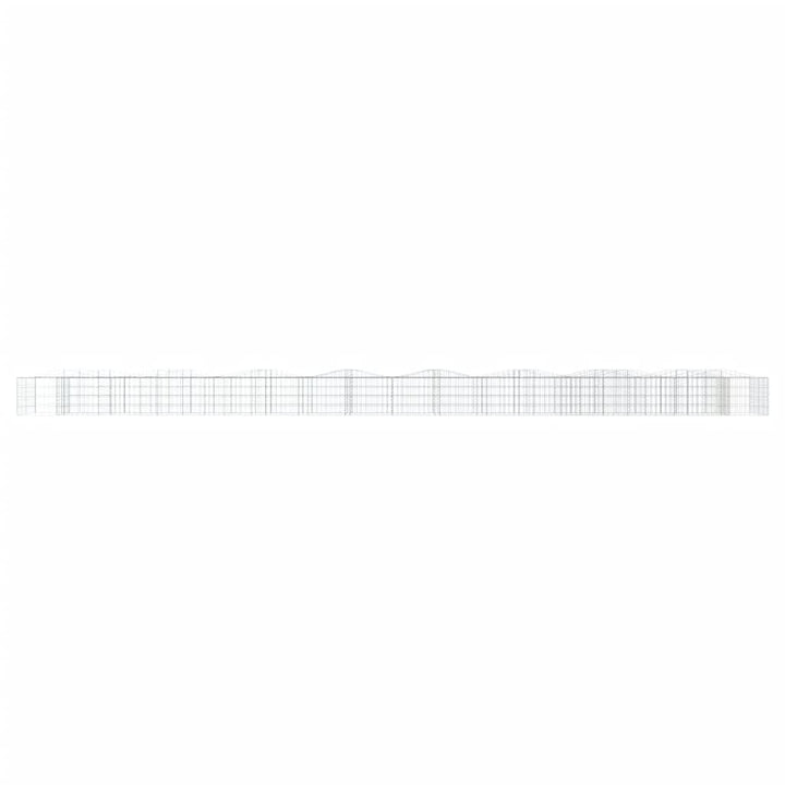 buet gabion-højbed 800x100x50 cm galvaniseret jern