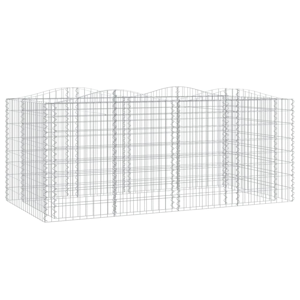 buet gabion-højbed 200x100x100 cm galvaniseret jern