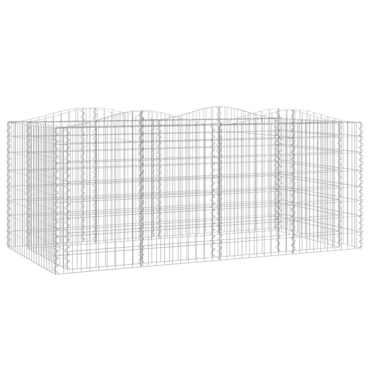 buet gabion-højbed 200x100x100 cm galvaniseret jern