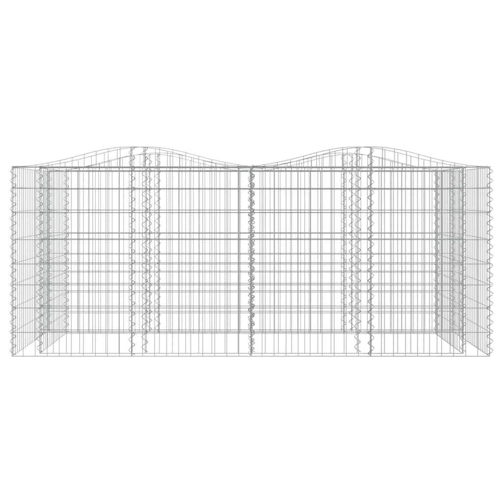 buet gabion-højbed 200x100x100 cm galvaniseret jern
