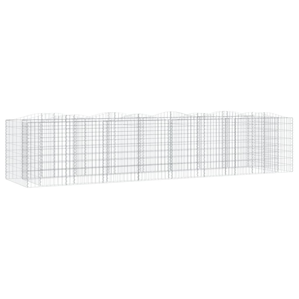 buet gabion-højbed 400x100x100 cm galvaniseret jern
