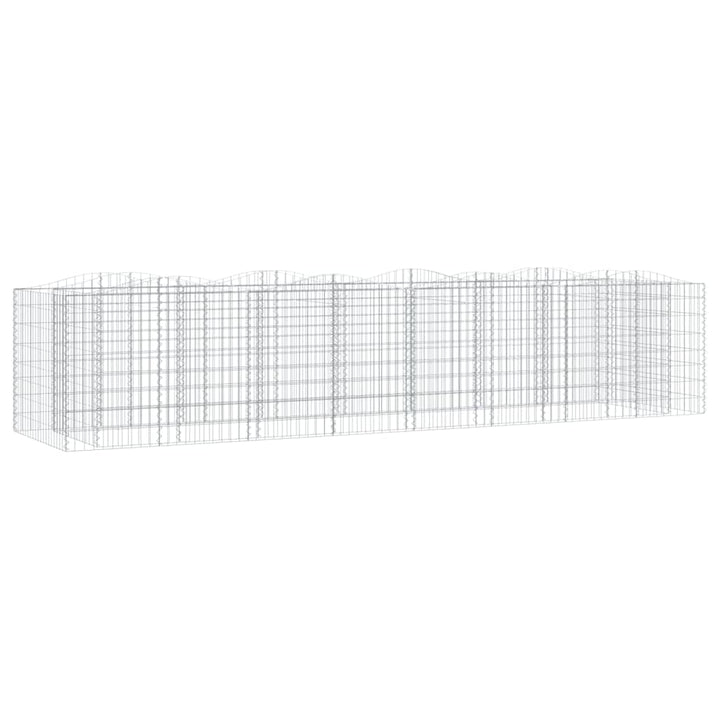 buet gabion-højbed 400x100x100 cm galvaniseret jern