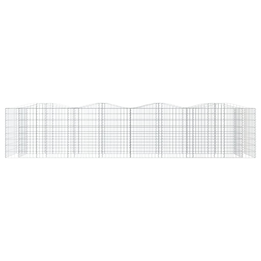 buet gabion-højbed 400x100x100 cm galvaniseret jern