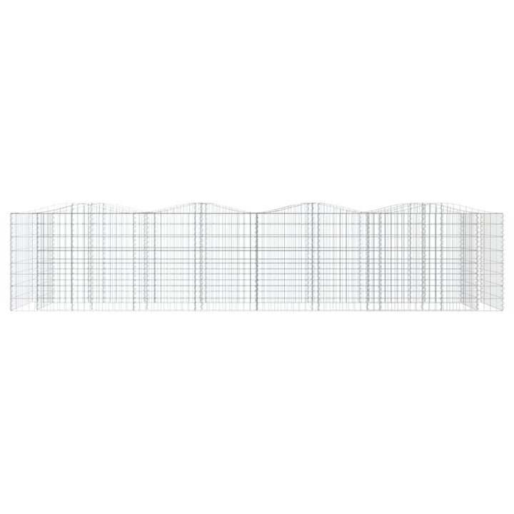buet gabion-højbed 400x100x100 cm galvaniseret jern