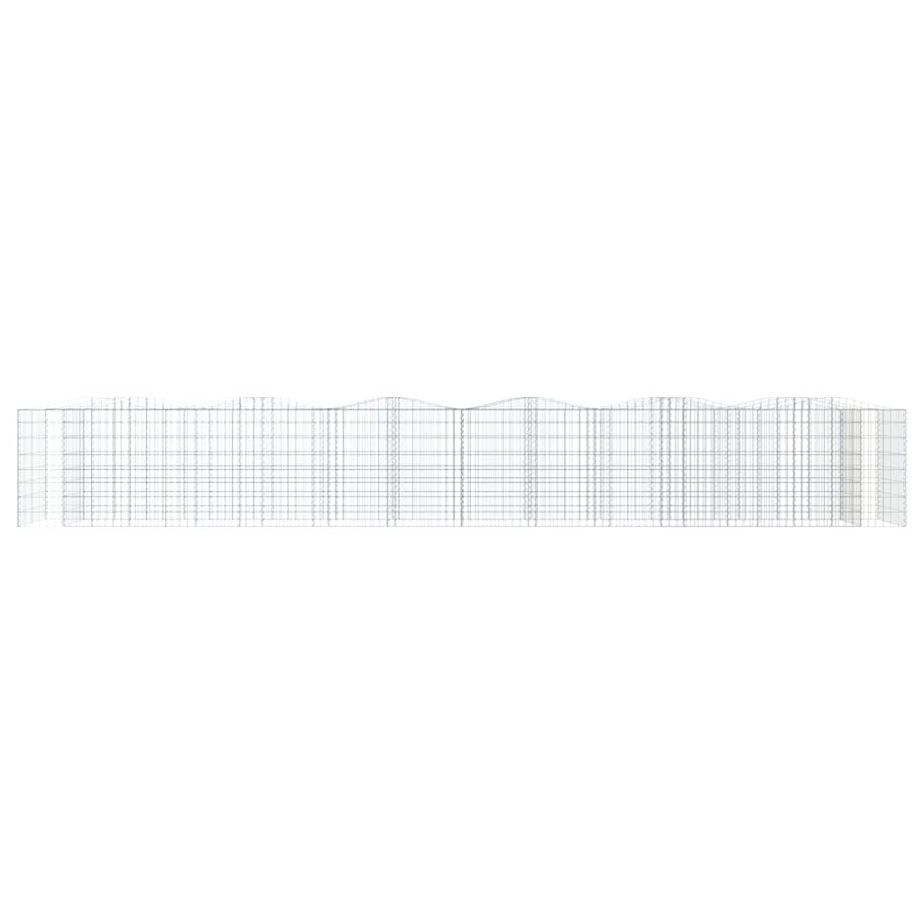 buet gabion-højbed 600x100x100 cm galvaniseret jern
