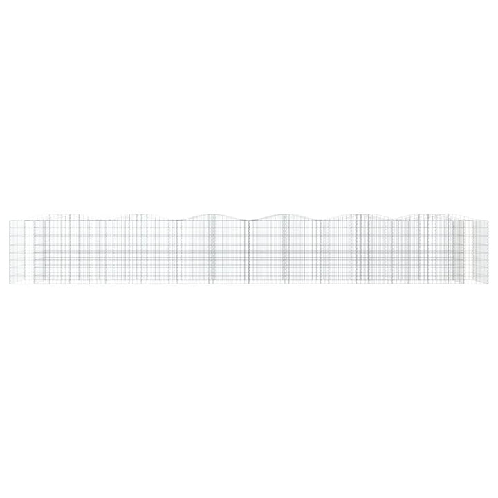 buet gabion-højbed 600x100x100 cm galvaniseret jern