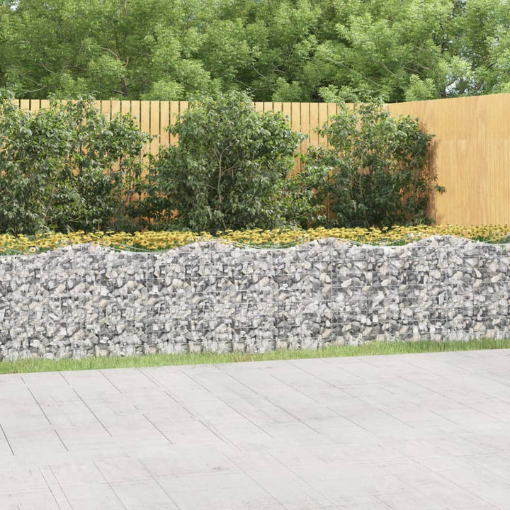 buet gabion-højbed 600x100x100 cm galvaniseret jern