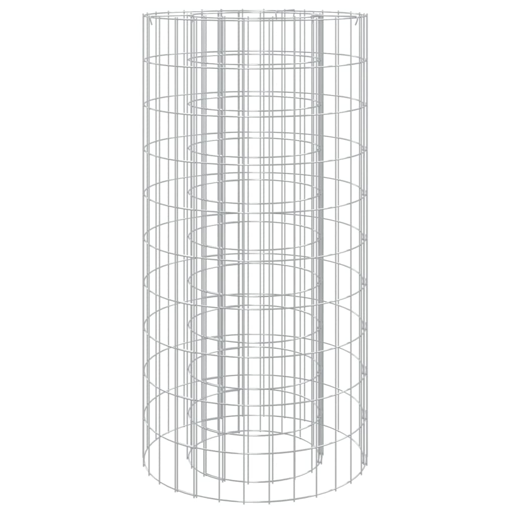 gabion-bålkurv Ø 50 cm galvaniseret jern