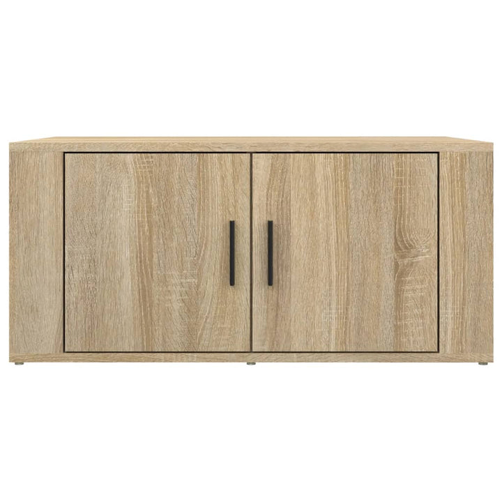 sofabord 80x50x36 cm konstrueret træ sonoma-eg
