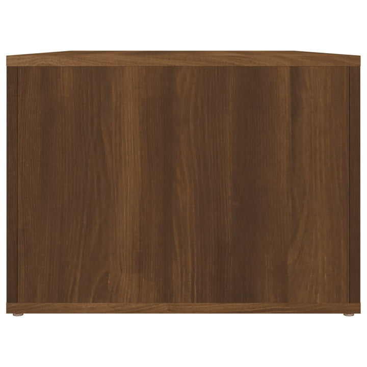 sofabord 80x50x36 cm konstrueret træ brun egetræsfarve